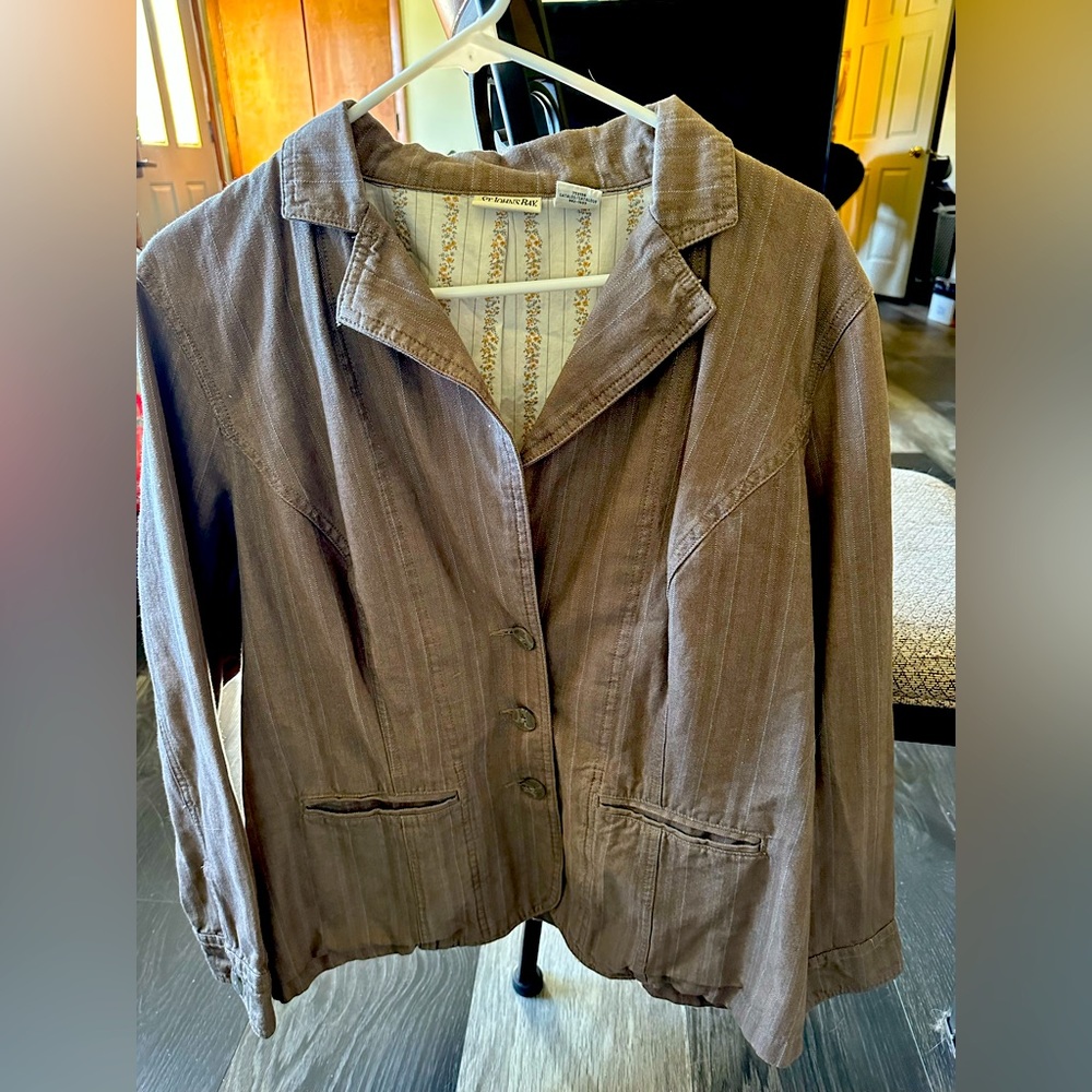 Women’s 2XL Cotton Blazer